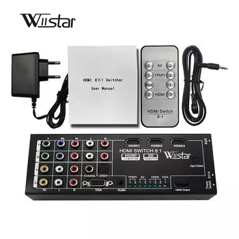 Wiistar WS-M001 HDMI конвертер 8 входов 1 выход