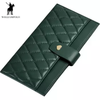 WilliamPolo женский кошелек противоугонная щетка длинная кожаная женская ультратонкая карточная сумка большой емкости кошелек простой клатч женский
