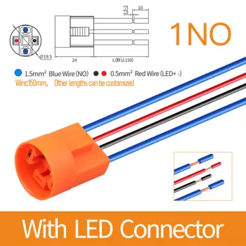 WINDOO Металлический кнопочный переключатель 19 мм 16А