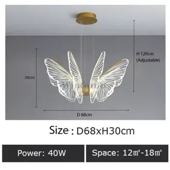 Winfordo 2024 люстра-бабочка