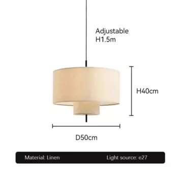 Winfordo тканевые светодиодные подвесные светильники
