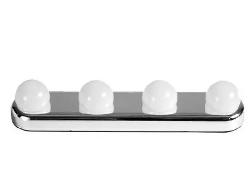 4-лампа светодиодная лампа для зеркала для макияжа, установка на присоске, туалетный столик, туалетный столик, настенный светильник для ванной комнаты, на батарейках