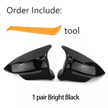 високоякісна яскраво-чорна кришка бокового дзеркала заднього виду для Seat Cupra Ateca KH7 Tarraco KN2 2016-2024