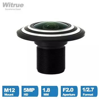 Witrue объектив камеры видеонаблюдения 5MP рыбий глаз