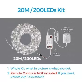 WLED Smart WIFI RGBIC светодиодная лента 10-40M