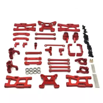 Wltoys 144016 144018 Металлическая чашка рулевого управления, держатель ступицы, поворотный рычаг, тяга, ударная башня, комплект 1/14, детали для обновления радиоуправляемого автомобиля, аксессуары