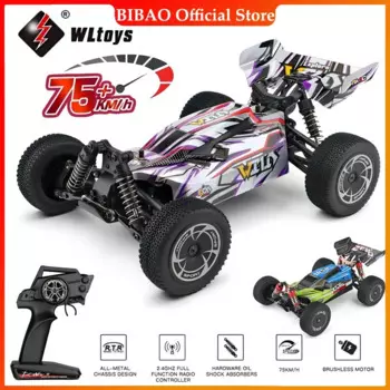 WLtoys 144016 быстрые радиоуправляемые автомобили 35 км/ч или 75 км/ч 1/14 внедорожник 4WD Дрифт игрушки, 2,4G монстр-Трак с дистанционным управлением для взрослых и детей