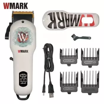 WMARK электрическая машинка для стрижки волос NG-123 фейдер масляная головка электрические машинки для стрижки горячая распродажа зарядка для салона стрижки волос