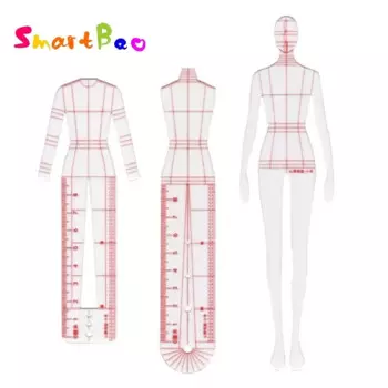 Пластиковая линейка для рисования фигур SmartBao Male Fashion Ruler
