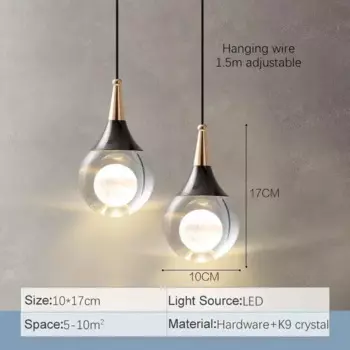 Wongshi хрустальный подвесной светильник