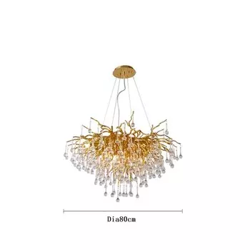 Wongshi подвесная люстра хрустальная LED 120V