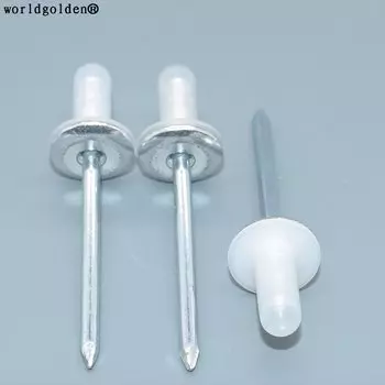 Worldgolden 10 шт. автомобильные крепежные элементы L = 53,7 мм, алюминиевая заклепка с пластиковым зажимом 5,7 мм для Lexus 90269-06013 13 мм Toyota 90269-05065