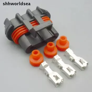Worldgolden 5set 30set 100set kit 6,3mm автоматический водонепроницаемый разъем жгута проводов 12124685