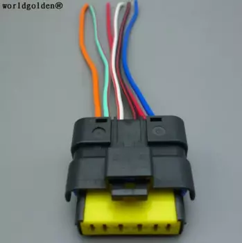 Worldgolden 6-контактный/ходовой разъем дроссельной заслонки женский водонепроницаемый электрический разъем с косичкой для Renault Peugeot Citroen