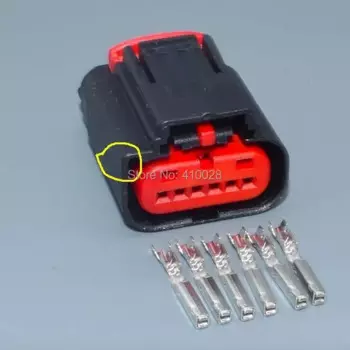 Worldgolden 6-контактный/способ женский правый и левый датчик положения педали акселератора, разъем педали дроссельной заслонки для FORD GM 1438153 -5