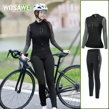 WOSAWE 2024 лето осень женская велосипедная Джерси с длинным рукавом Топы MTB велосипед дышащая быстросохнущая рубашка приталенная велосипедная одежда