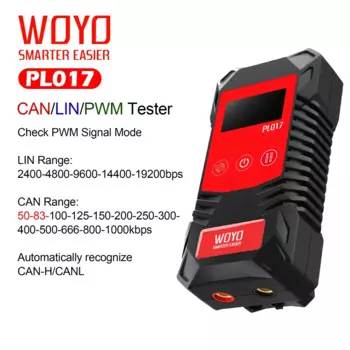 WOYO PL007 CAN LIN PWM тестер, автоматическое распознавание CAN-H & CAN-L, чтение скорости передачи, для автомобильной диагностики