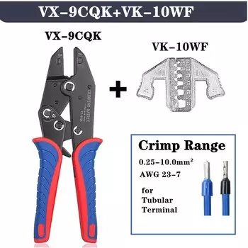WOZOBUY Обжимные щипцы с храповым механизмом