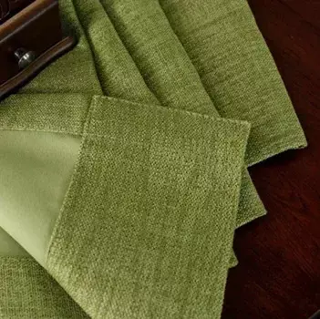 WPKIRA Зеленая затемняющая штора из полиэстера