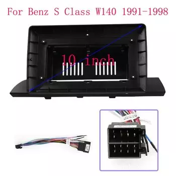 WQLSK 10-дюймовый автомобильный адаптер для рамки, Android радиоприемник, комплект панели для крепления приборной панели для Benz S Class W140 1991-1998 гг.