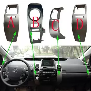 WQLSK левый правый внутренний A/C Крышка вентиляционного отверстия для Toyota Prius 2004-2009 серебряные автомобильные аксессуары