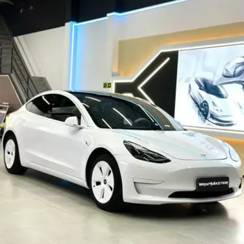 Wrapmaster 5*56ft ПЭТ глянцевая белая автомобильная обертка цельная виниловая автомобильная пленка самоклеящаяся пленка