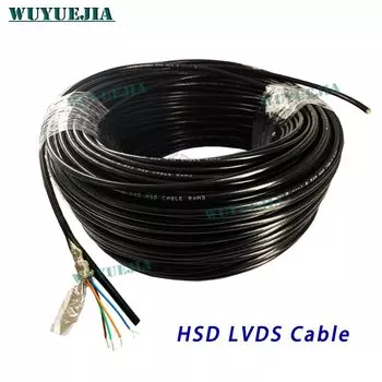4-жильный черный кабель WUYUEJIA HSD LVDS 100 Ом