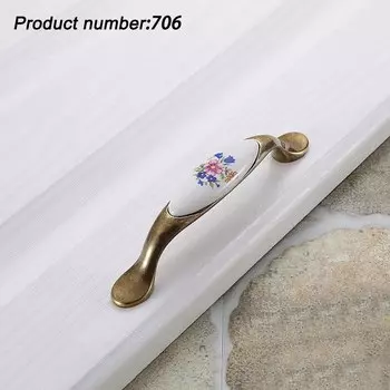 WV Цветок Керамический Кухонный Шкаф Ручка Для Хранения Шкаф Комоды Винтажный Шкаф Шкаф Керамические Дверные Ручки Ручки Шкафа ручки для мебели комод шкаф Кухонный шкаф для хранения для дома вещи ручка мебельн