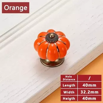 WV керамическая ручка для шкафа тыква