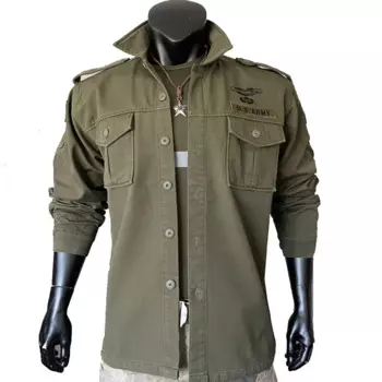 WWII WW2 101, рубашка для инструментов Airborne Division, зеленая рубашка с длинными рукавами, повседневная тренировочная куртка, винтажная мужская рубашка