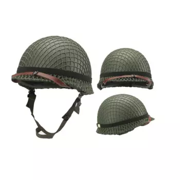 WWII WW2 M1 солдатский шлем американский мужской шлем сетчатый чехол кошачий глаз интегрированное оборудование комбинированный металлический шлем