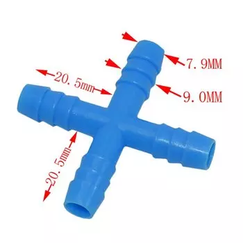 WXRWXY пластиковый крестообразный разветвитель для фонтанов 8 мм 25 шт
