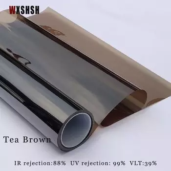WXSHSH 3D виниловая пленка для окон чайного коричневого цвета