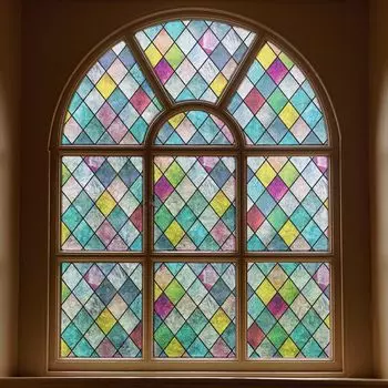 WXSHSH Статическая витражная пленка для окон