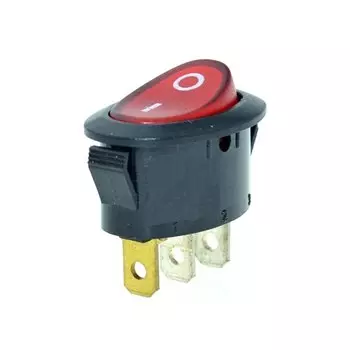 WYWBEY Кулисный переключатель 2/3 позиций пластик красный черный 6А 250В