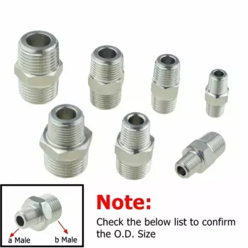 WYWBEY Переходник фитинг из нержавеющей стали 304