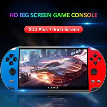 X12 Plus7-дюймовая игровая консоль, портативная игровая консоль, 10000 игр, 16 ГБ, портативный игровой контроллер с двойным джойстиком
