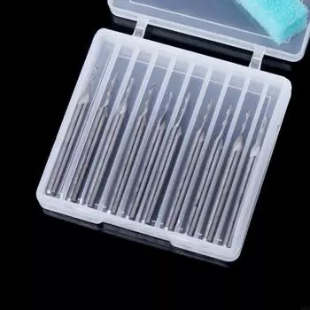 X37e 10 шт. 1/8 "1 мм двойная флейта карбид карбид плоский нос