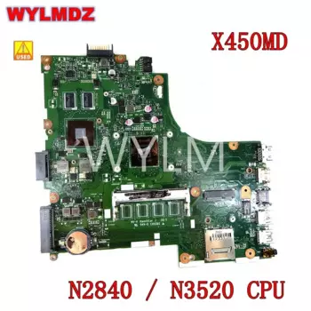 X450MJ N2840/N3520 Материнская плата для ноутбука Asus X450MJ X450M X452M X450MD Тест материнской платы ноутбука 100% ОК