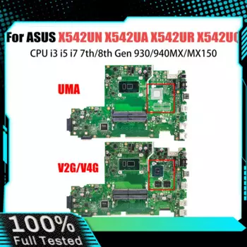 X542UN Материнская плата для ASUS X542UA X542UR X542UQ X542URR X542UF X542URV Материнская плата для ноутбука Процессор i3 i5 7/8-го поколения 930/940MX/MX150