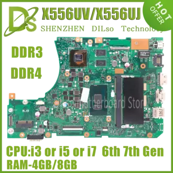 X556UV Материнская плата ASUS A556U X556UQ X556URK X556UJ X556UQK X556UF X556U материнская плата для ноутбука I3 I5 I7 GT930M GT940M 930MX 940MX