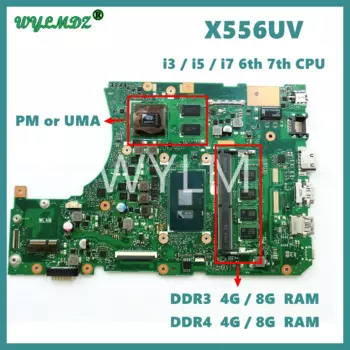 X556UV Материнская плата ASUS X556U X556UJ X556UA X556UAK/UAM X556UV X556UQ X556UQK K556U K556UQ K556UQK X556UR X556URK материнская плата