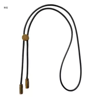 X5QE Западный галстук-боло с гравировкой, кулон, галстук-боло, взрослый ковбойский костюм, рубашка, галстук