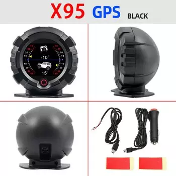 X95 Автомобильный GPS-измеритель угла, цифровой OBD, проекционный дисплей, инклинометр, спидометр, внедорожный автомобильный измеритель угла наклона, высота, Latitude