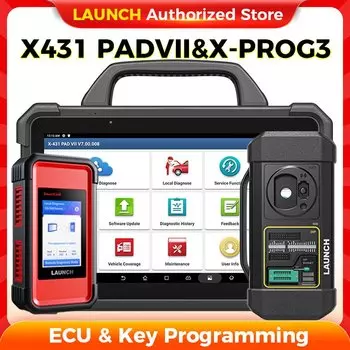 X-431 LAUNCH X431 PAD 7 и X-PROG3 набор автомобильный диагностический программирующий инструмент все ключи Lost Key программист иммобилайзер PADVII PAD7