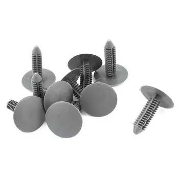 X Autohaux 10/20/30/40/50 шт. 7x17x24 мм 7x30x25 мм, серый пластиковый брызговик, зеркальная заклепка, зеркальный бампер