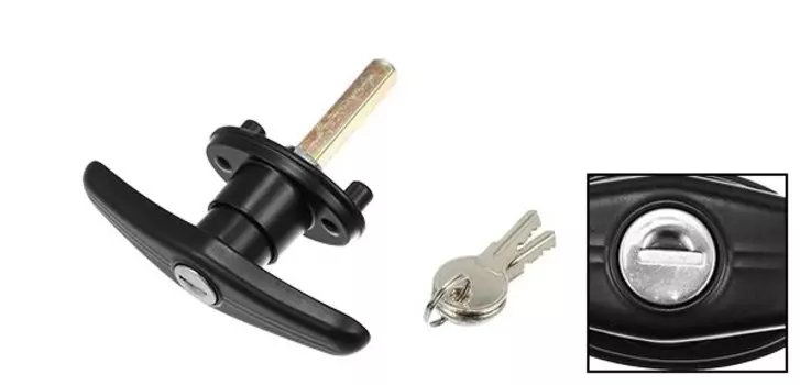 X Autohaux 1 комплект, крышка для грузовика с Т-образными ручками для пикапа, крышка для грузовика, крышка для жилого прицепа, замок с T-образными ручками с 2 ключами для большинства грузовиков