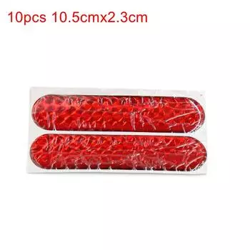 X AUTOHAUX 2 шт., 12 см x 4 см, автомобильная наружная отражающая наклейка, Светоотражающая наклейка, красная Светоотражающая наклейка для автомобиля наклейка, аксессуары