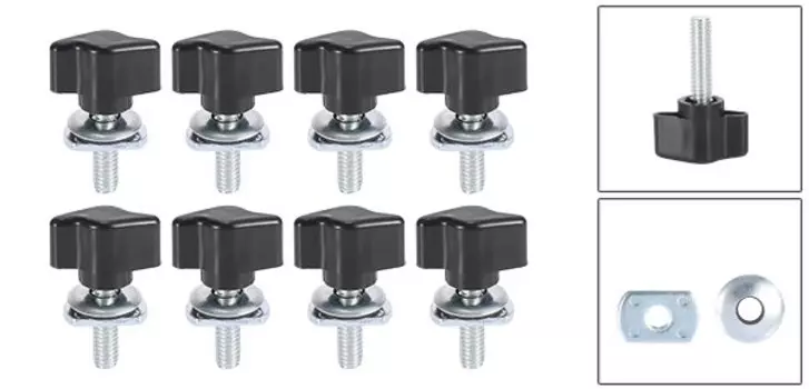X Autohaux Болты с жесткой поверхностью Винт Быстросъемный крепеж Комплект гаек с накатанной головкой для Jeep Wrangler YJ TJ JK JL Unlimited Sahara Rubicon