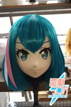 (X-KM187) Качественная женская/Девушка ручной работы из смолы японский мультяшный персонаж Animego Косплей Маска кигуруми трансвестит